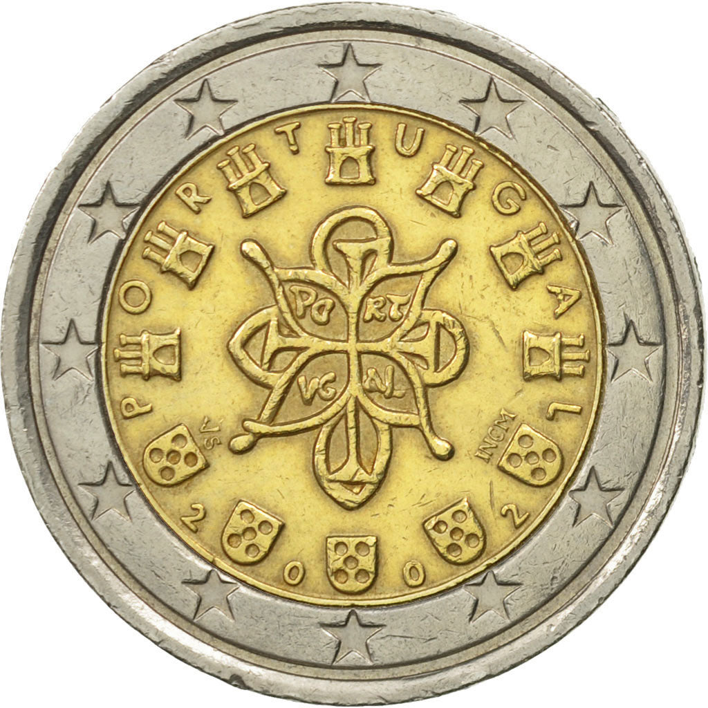 Portugal, 2 Euro, 2002, AU(55-58), Bi-Metallic, KM:747