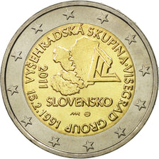 Eslovaquia, 2 Euro, Visegrad, 2011, SC, Bimetálico, KM:114