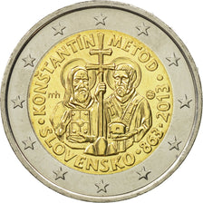 Slovakia, 2 Euro, Cyrille, Methode, 2013, MS(63), Bi-Metallic, KM:128