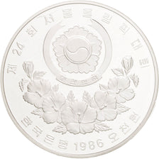 KOREA-SOUTH, 5000 Won, 1986, KM #55, MS(65-70), Silver, 32, 16.80