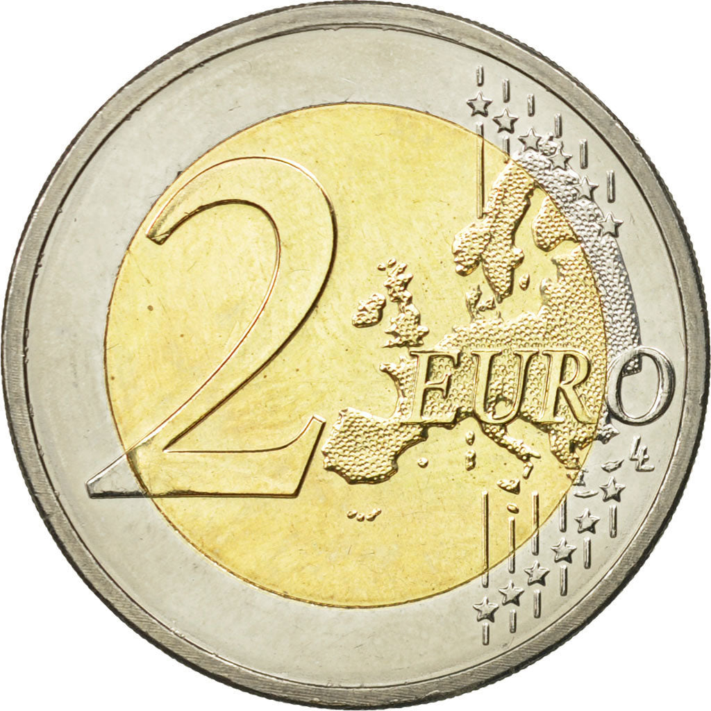 Netherlands, 2 Euro, Erasme, 2011, MS(63), Bi-Metallic