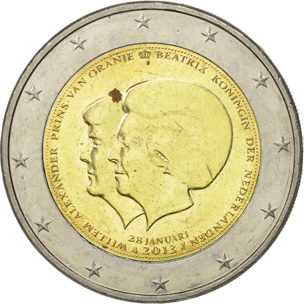 Pays-Bas, 2 Euro, Willem-Alexander, Beatrix Prinses, 2013, SUP, Bi-Metallic