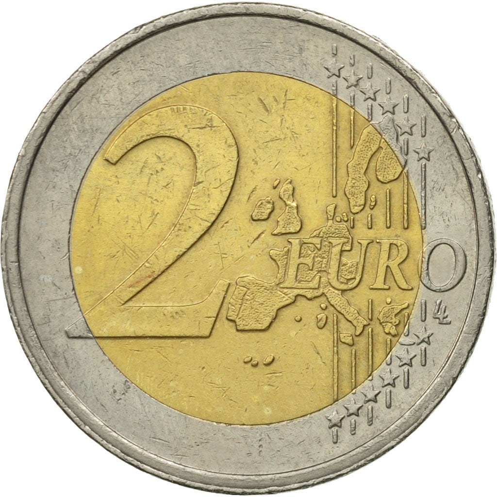 Netherlands, 2 Euro, 2002, AU(55-58), Bi-Metallic, KM:241