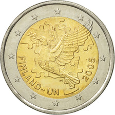 Finlandia, 2 Euro, ONU, 2005, EBC, Bimetálico, KM:119