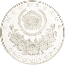 KOREA-SOUTH, 5000 Won, 1987, KM #61, MS(65-70), Silver, 32, 16.80