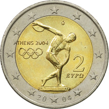 Grèce, 2 Euro, JO, 2004, SUP, Bi-Metallic, KM:209