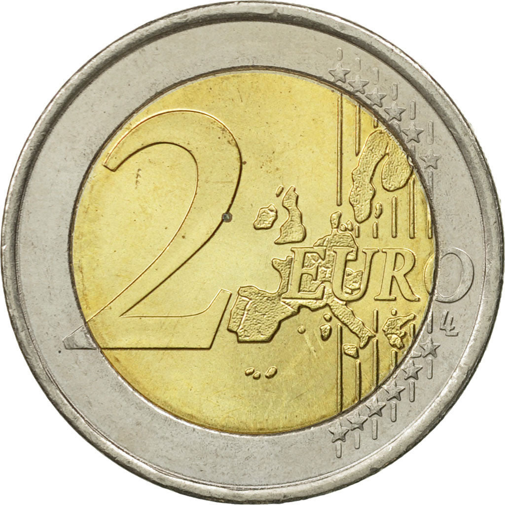 Greece, 2 Euro, JO, 2004, AU(55-58), Bi-Metallic, KM:209