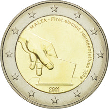 Malte, 2 Euro, First elected representatives, 2011, SPL, Bi-Metallic, KM:144
