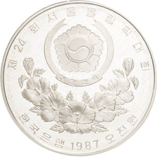 KOREA-SOUTH, 5000 Won, 1987, KM #66, MS(65-70), Silver, 32, 16.80