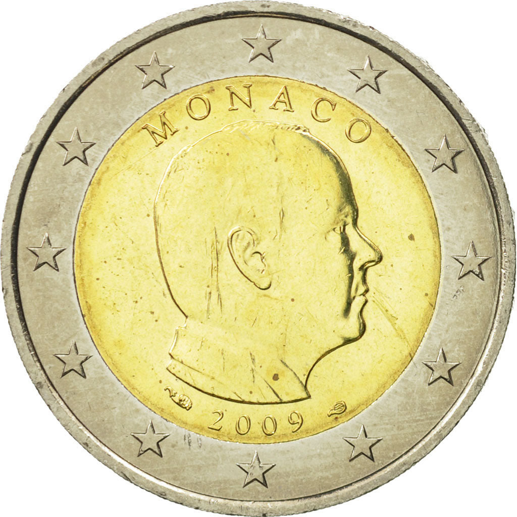 Monaco, 2 Euro, 2009, MS(63), Bi-Metallic, KM:195