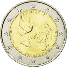 Monaco, 2 Euro, Admission à l'ONU, 2013, MS(63), Bi-Metallic