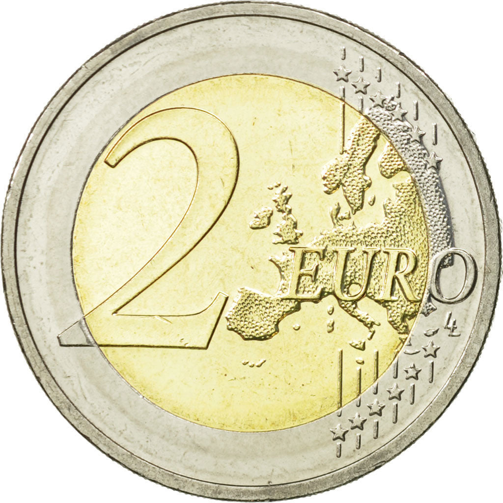 Niemcy - RFN, 2 Euro, 2010, Karlsruhe, MS(63), Bimetaliczny, KM:285