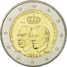 Luxembourg, 2 Euro, Grand Duc, 2014, MS(63), Bi-Metallic