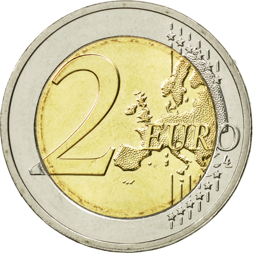 Luxembourg, 2 Euro, Grand Duc, 2014, MS(63), Bi-Metallic