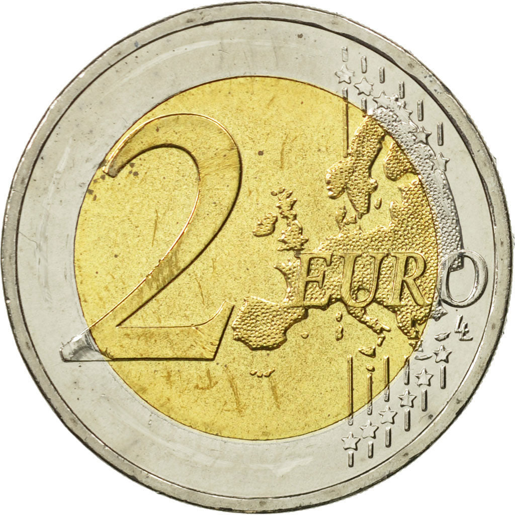 Grecja, 2 Euro, Platon, 2013, Athens, MS(63), Bimetaliczny