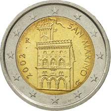 San Marino, 2 Euro, 2002, AU(55-58), Bi-Metallic, KM:447
