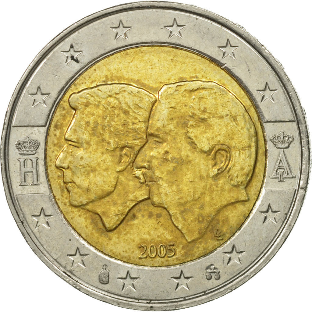 België, 2 Euro, Union B-L, 2005, ZF+, Bi-Metallic, KM:240