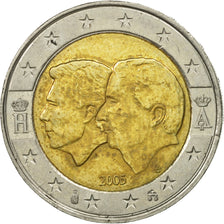 Bélgica, 2 Euro, Union B-L, 2005, MBC+, Bimetálico, KM:240