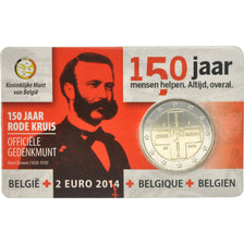 Belgium, 2 Euro, Croix Rouge, 2014, MS(65-70), Bi-Metallic
