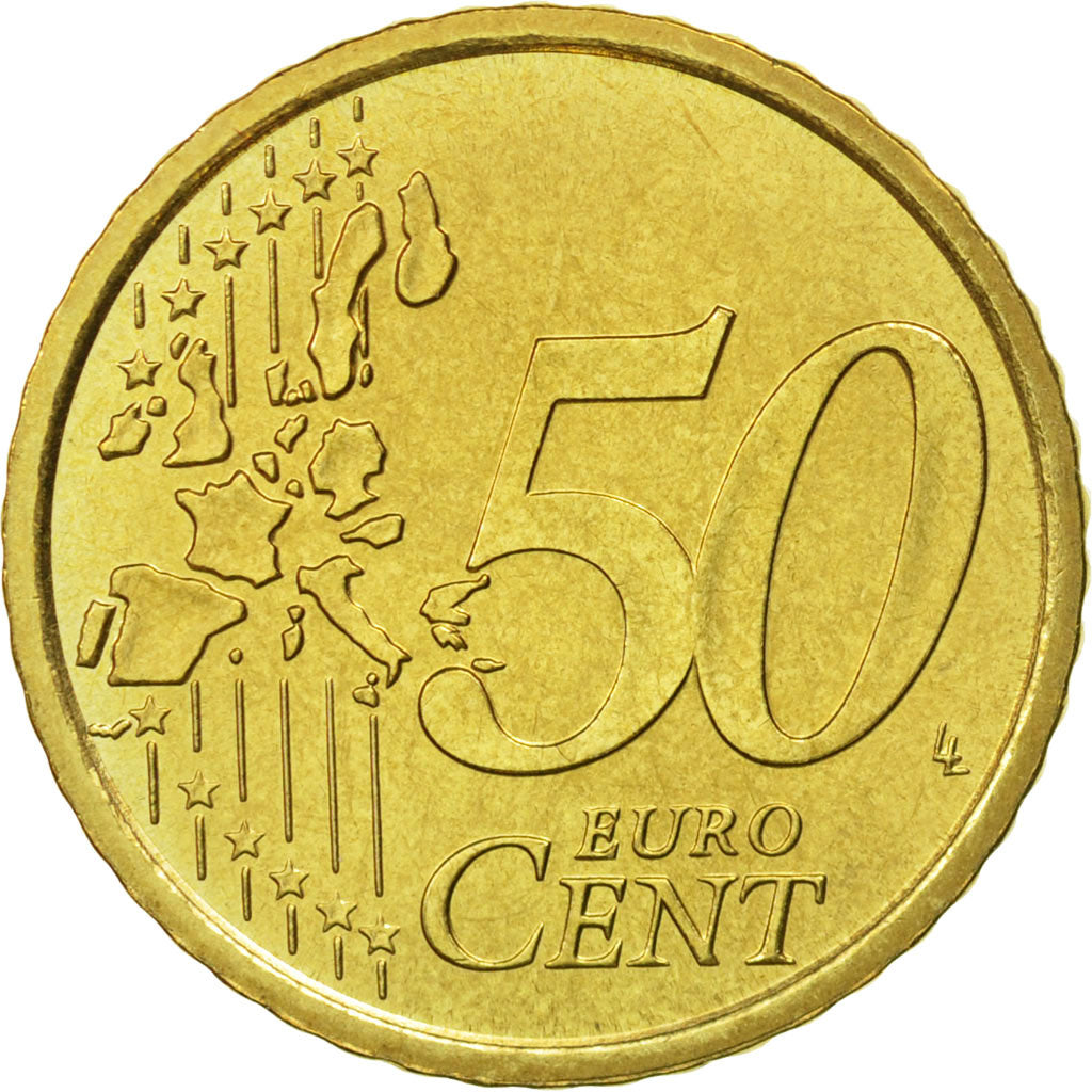 VATICAN CITY, 50 Euro Cent, 2003, MS(65-70), Brass, KM:346