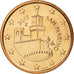 San Marino, 5 Euro Cent, 2011, FDC, Acciaio placcato rame, KM:442