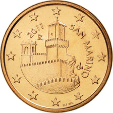 San Marino, 5 Euro Cent, 2011, MS(65-70), Copper Plated Steel, KM:442