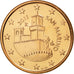 San Marino, 5 Euro Cent, 2011, MS(65-70), Copper Plated Steel, KM:442