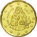 San Marino, 20 Euro Cent, 2011, MS(65-70), Brass, KM:483