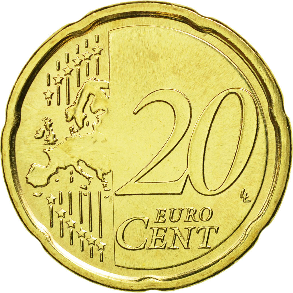 San Marino, 20 Euro Cent, 2011, MS(65-70), Brass, KM:483