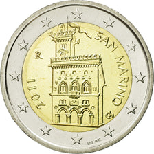 San Marino, 2 Euro, 2011, MS(65-70), Bi-Metallic, KM:486