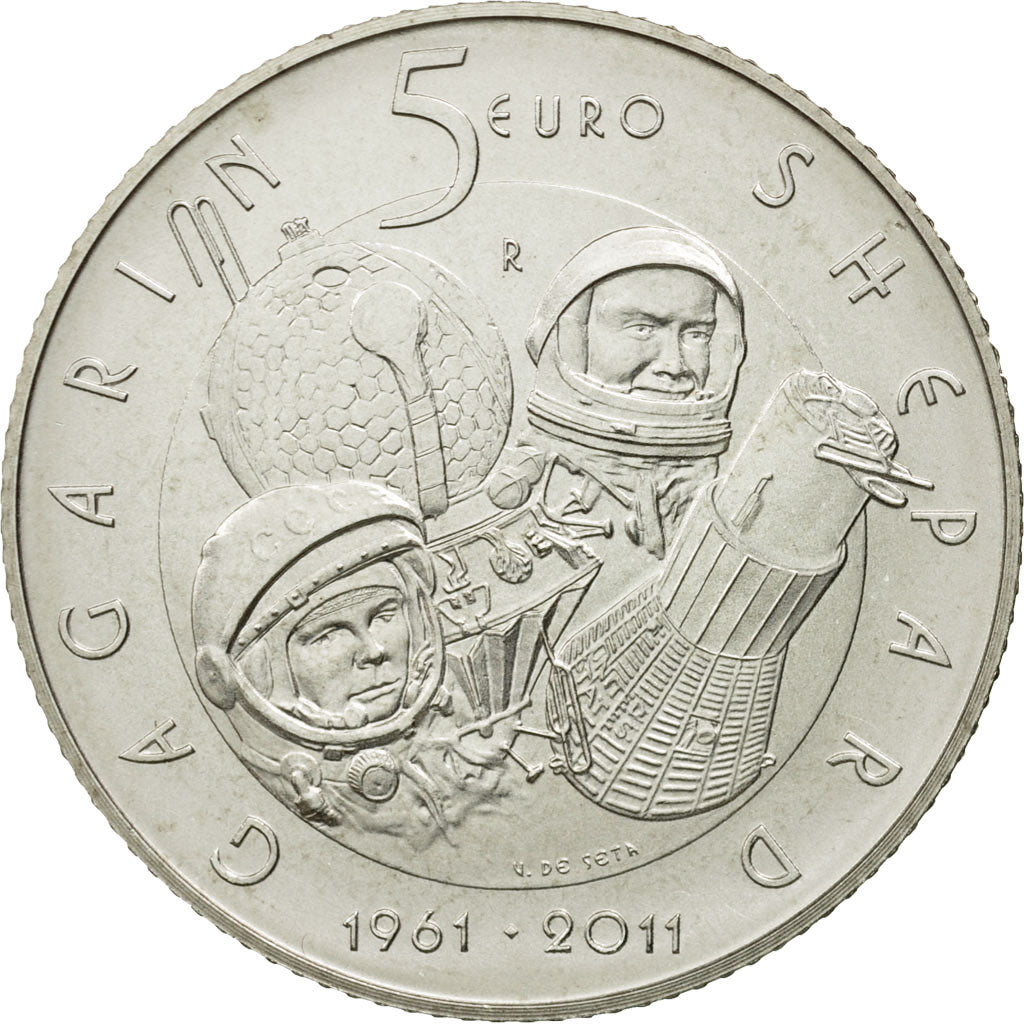 San Marino, 5 Euro, 2011, FDC, Argento, KM:502