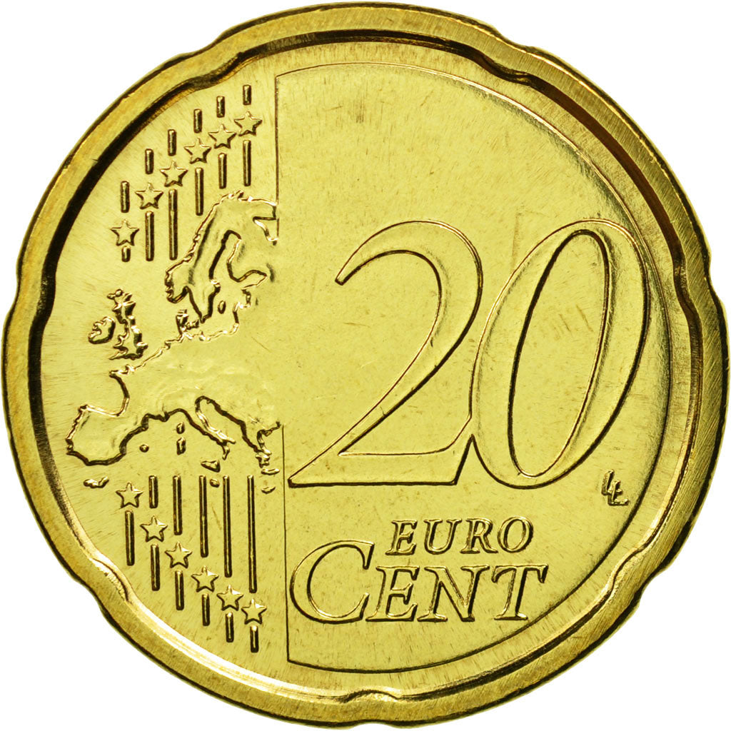 San Marino, 20 Euro Cent, 2012, MS(65-70), Brass, KM:483