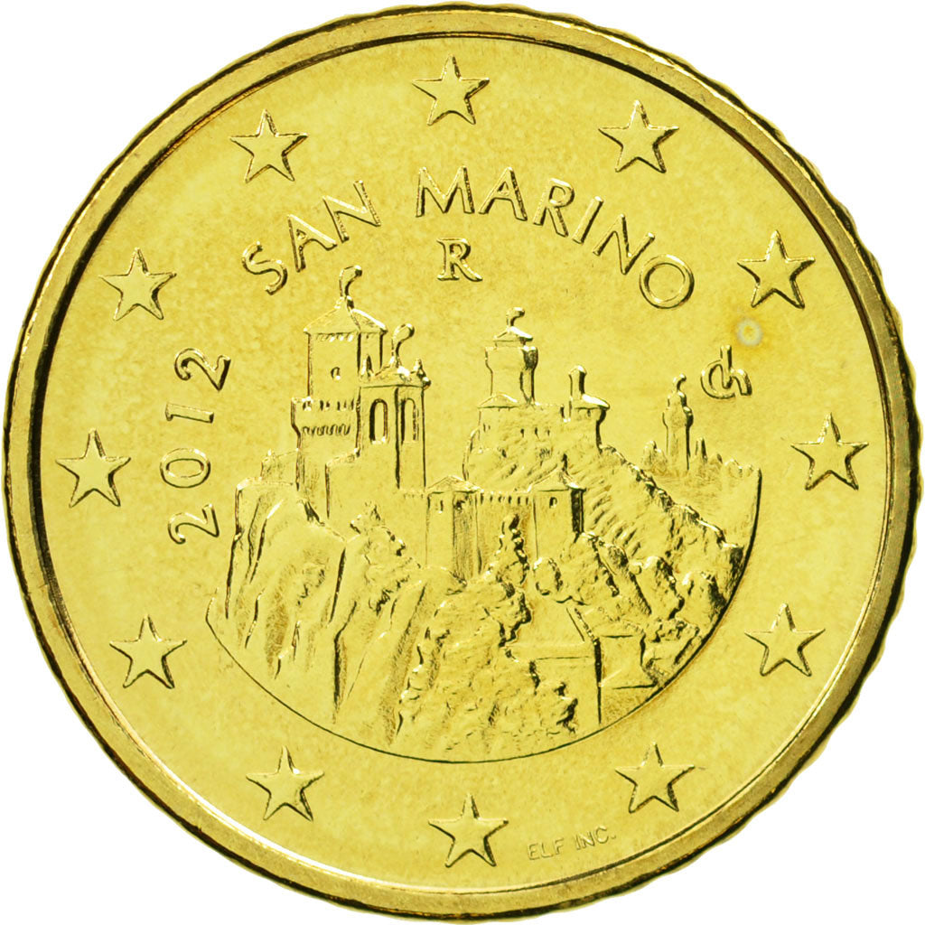 San Marino, 50 Euro Cent, 2012, STGL, Messing, KM:484