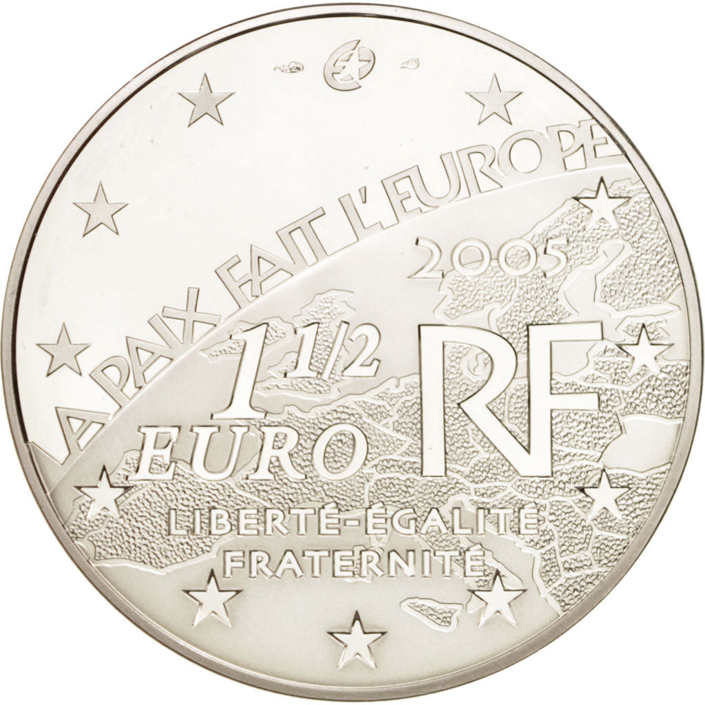 Moneta, Francia, 1-1/2 Euro, 2005, FDC, Argento, KM:1441