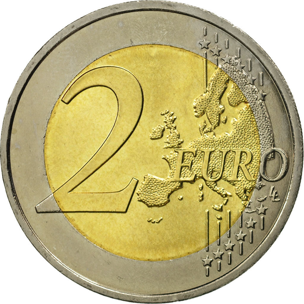 Coin, France, 2 Euro, Traité de Rome 50 ans, 2007, MS(63), Bi-Metallic, KM:1460