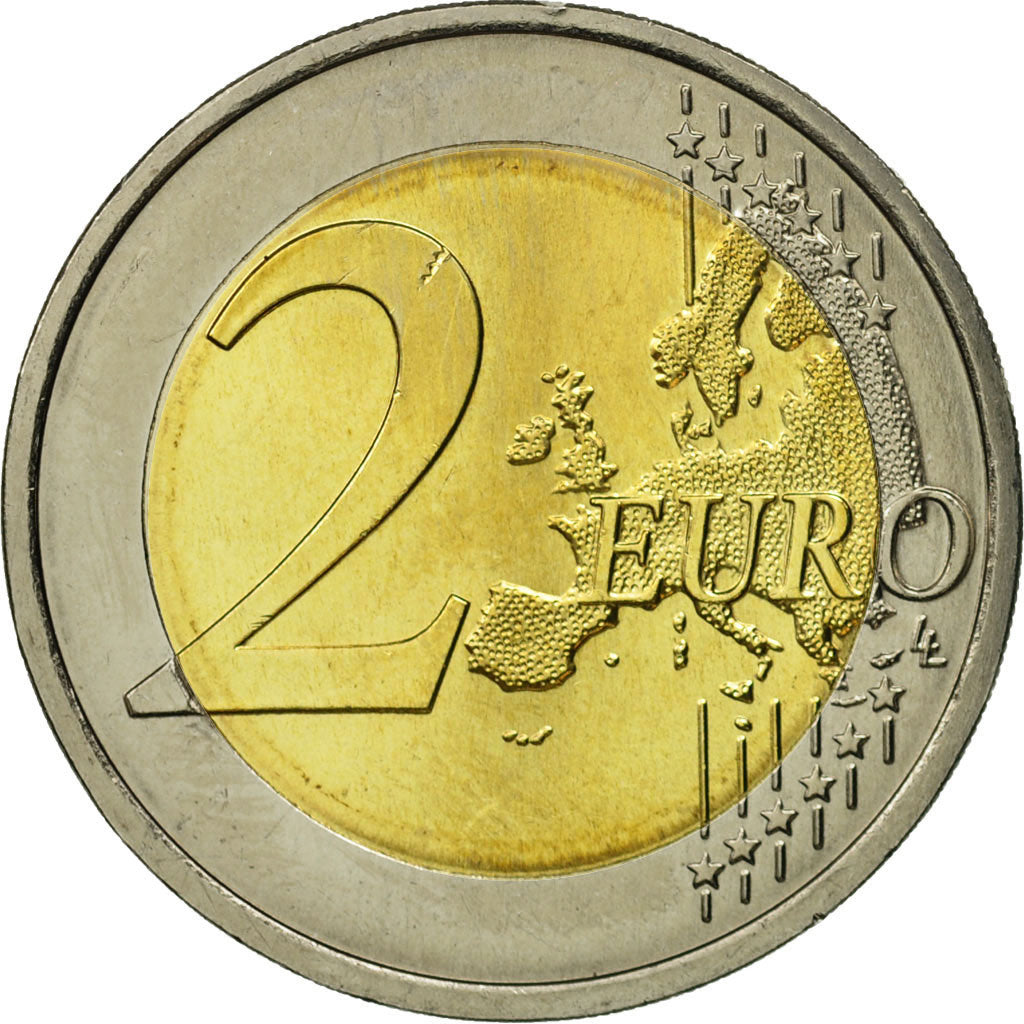 Portugal, 2 Euro, Traité de Rome 50 ans, 2007, MS(63), Bi-Metallic, KM:771