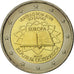 Austria, 2 Euro, Traité de Rome 50 ans, 2007, MS(63), Bi-Metallic, KM:3150