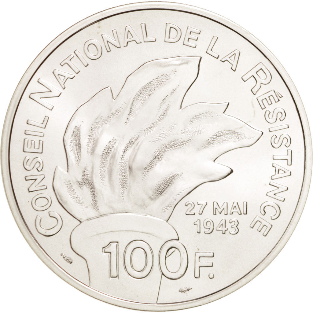 Francia, 100 Francs, 1993, SPL, Argento, KM:1023