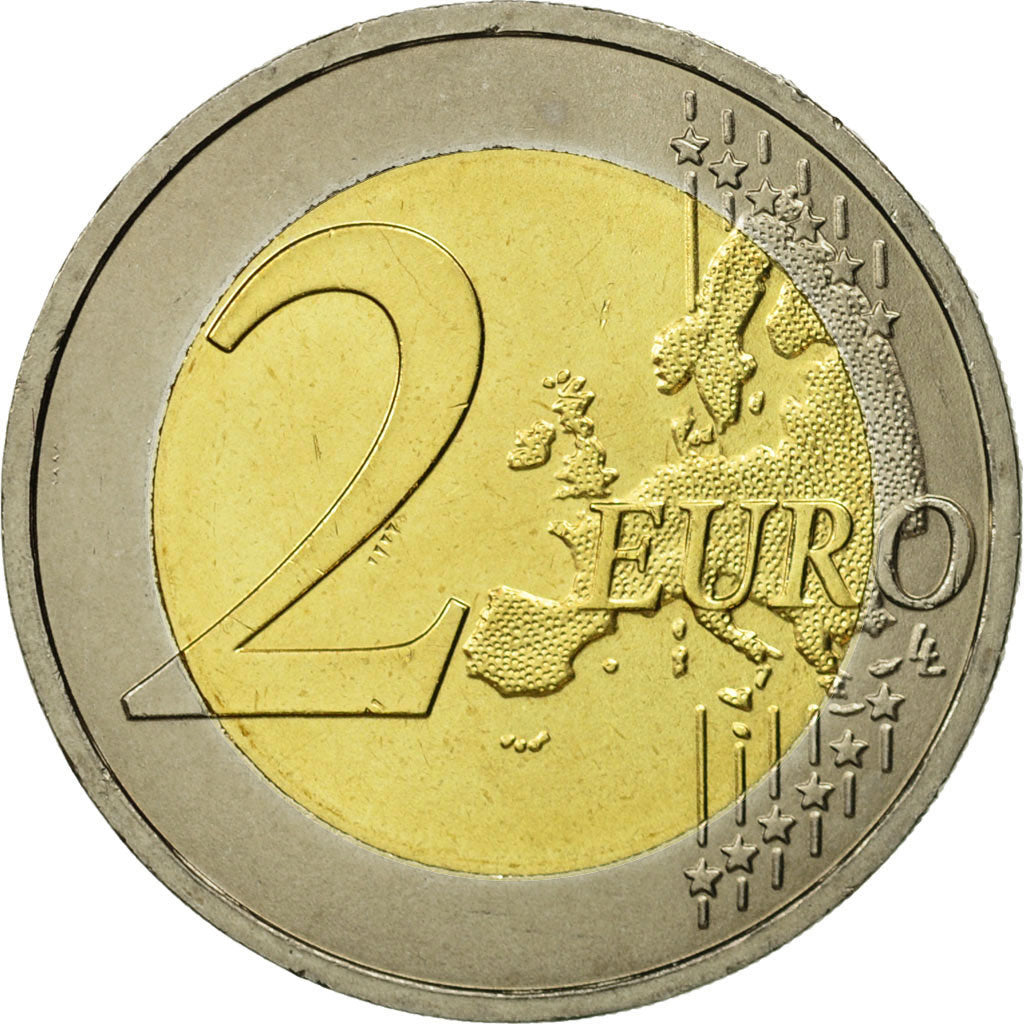 GERMANY - FEDERAL REPUBLIC, 2 Euro, Mecklembourg, 2007, MS(63), Bi-Metallic