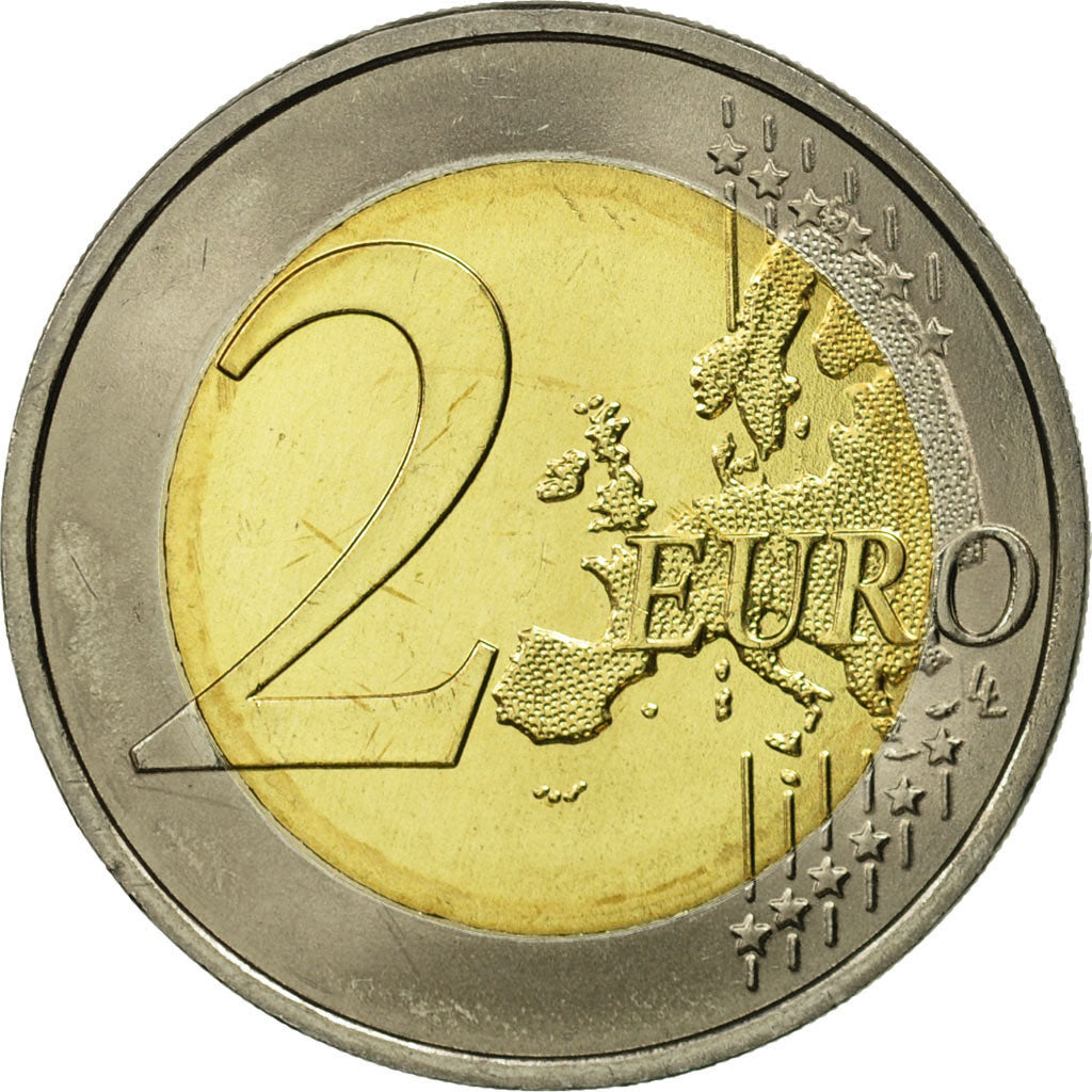 GERMANY - FEDERAL REPUBLIC, 2 Euro, Mecklembourg, 2007, MS(63), Bi-Metallic