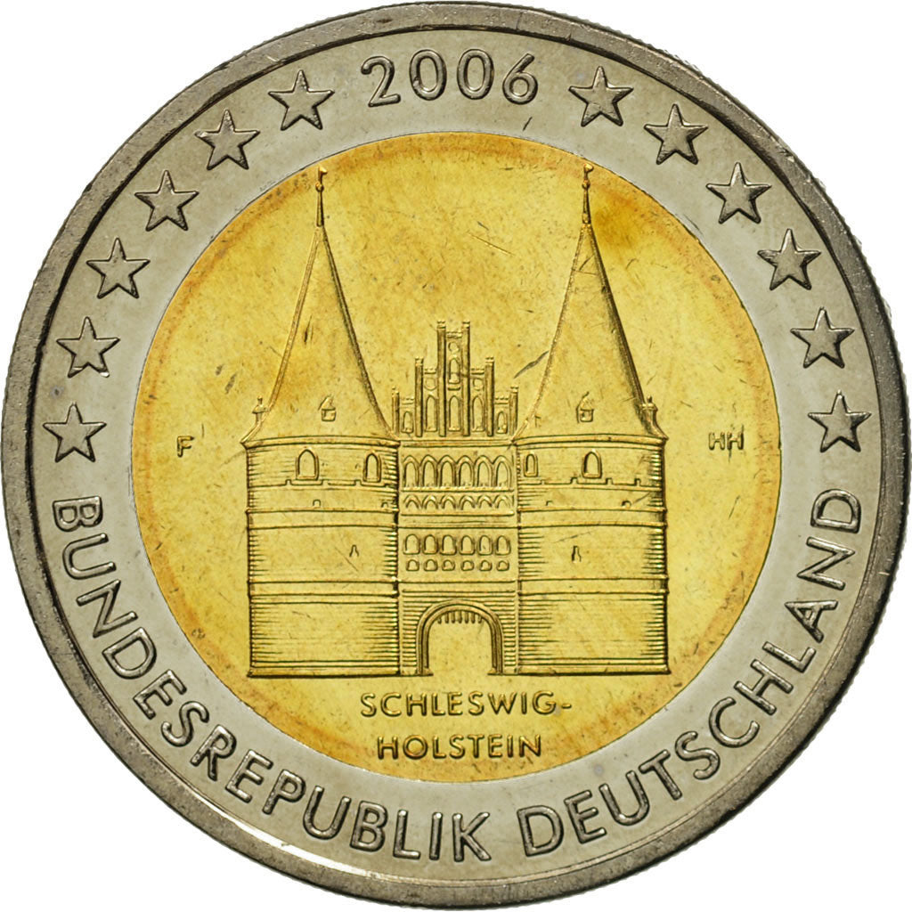 GERMANY - FEDERAL REPUBLIC, 2 Euro, Schleswig-Holstein, 2006, MS(63)