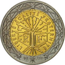Coin, France, 2 Euro, 1999, MS(63), Bi-Metallic, KM:1289