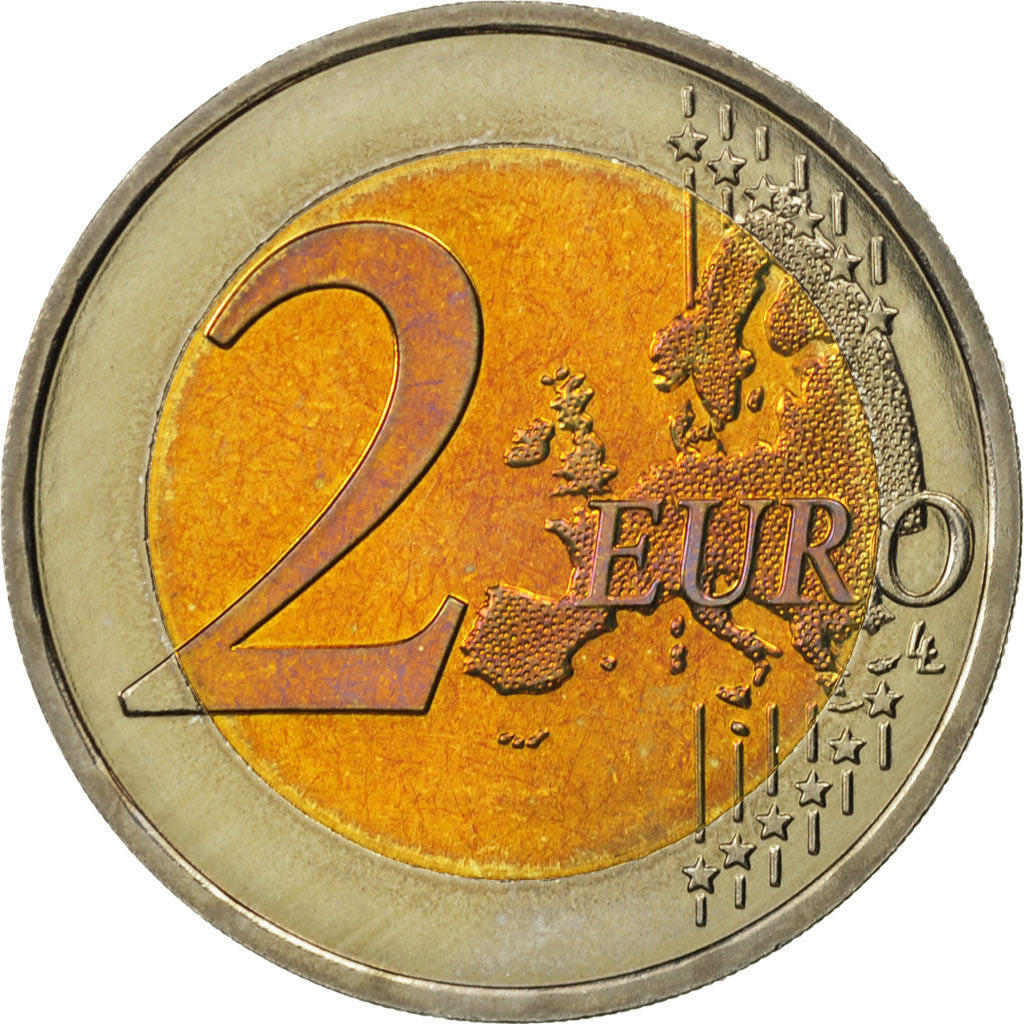 France, 2 Euro, 2007, MS(64), Bi-Metallic, KM:1414