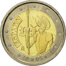Spain, 2 Euro, Don Quichotte, 2005, MS(63), Bi-Metallic, KM:1063