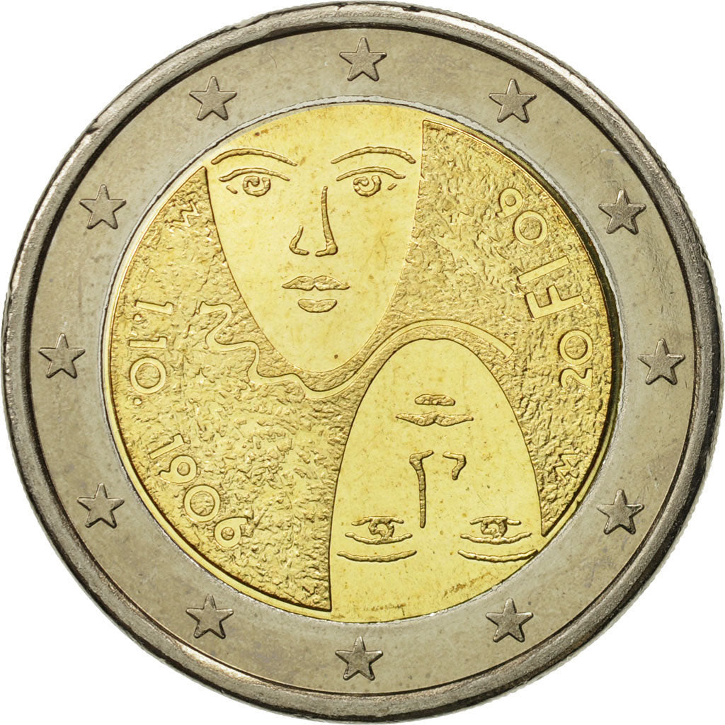 Finlande, 2 Euro, Universal Suffrage, 2006, SPL, Bi-Metallic, KM:125