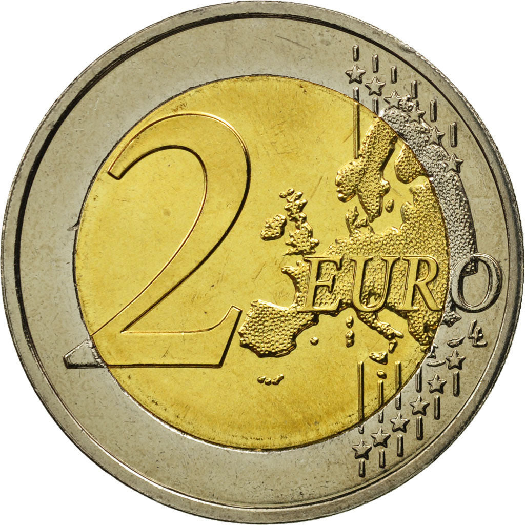 Luxembourg, 2 Euro, Grand-ducal, 2007, MS(63), Bi-Metallic, KM:95