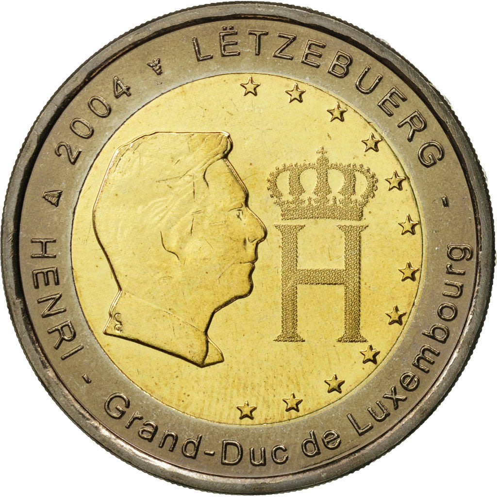Luxembourg, 2 Euro, Grand-Duc Henri, 2004, SPL, Bi-Metallic, KM:85