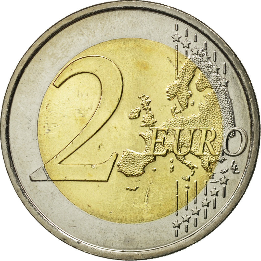Portugal, 2 Euro, European Union President, 2007, UNZ, Bi-Metallic, KM:772