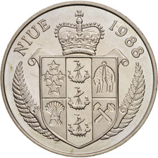 Monnaie, Niue, Elizabeth II, 5 Dollars, 1988, SUP, Copper-nickel, KM:15