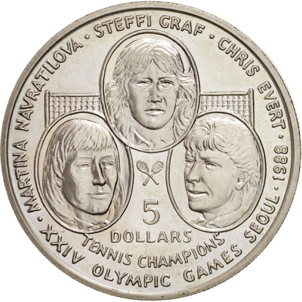 Moneta, Niue, Elizabeth II, 5 Dollars, 1988, SPL-, Rame-nichel, KM:15